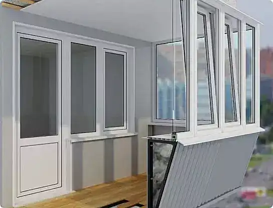 Остекление балкона с выносом